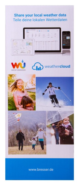 Метеостанция Bresser 5-в-1 Wi-Fi с цветным дисплеем Метеостанция Bresser 5-в-1 Wi-Fi с цветным дисплеем