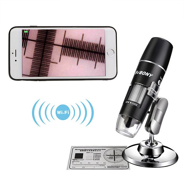 Цифровой микроскоп SVBONY 50-1000x для подключения к смартфону (SV602) Цифровой микроскоп SVBONY 50-1000x для подключения к смартфону (SV602)