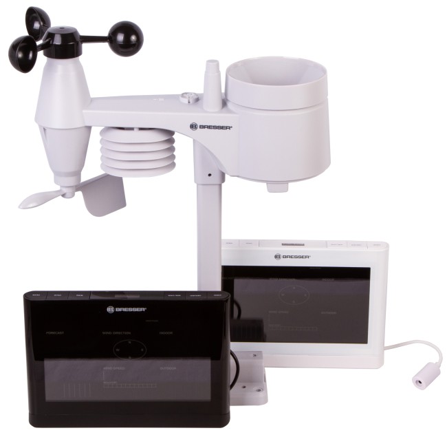 Метеостанция Bresser Comfort «5 в 1» с цветным дисплеем, черная Метеостанция Bresser Comfort «5 в 1» с цветным дисплеем, черная