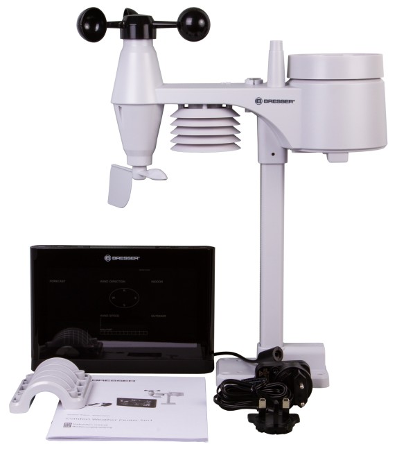 Метеостанция Bresser Comfort «5 в 1» с цветным дисплеем, черная Метеостанция Bresser Comfort «5 в 1» с цветным дисплеем, черная