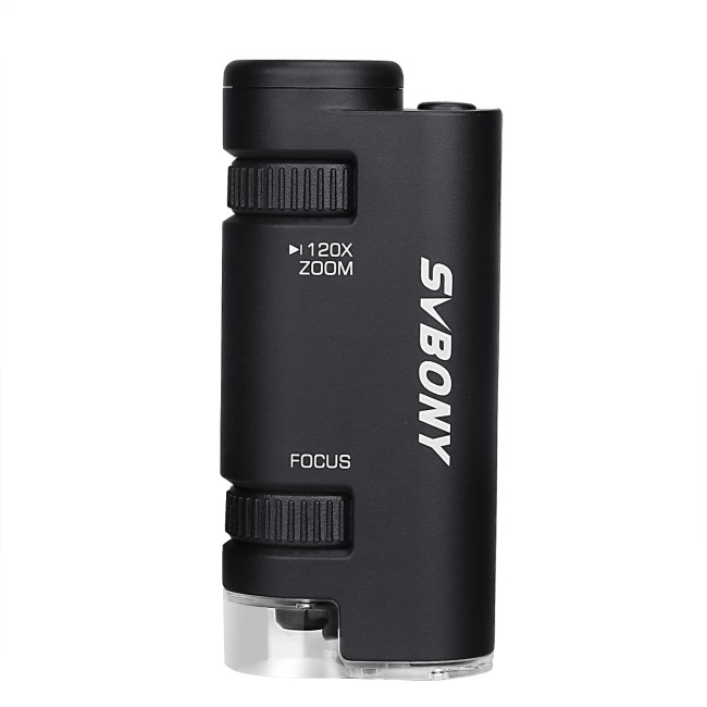 Портативный микроскоп SVBONY SV603 60-120x (чёрный) Портативный микроскоп SVBONY SV603 60-120x (чёрный)