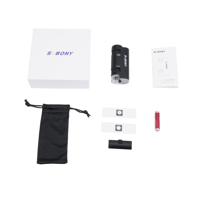 Портативный микроскоп SVBONY SV603 60-120x (чёрный) Портативный микроскоп SVBONY SV603 60-120x (чёрный)