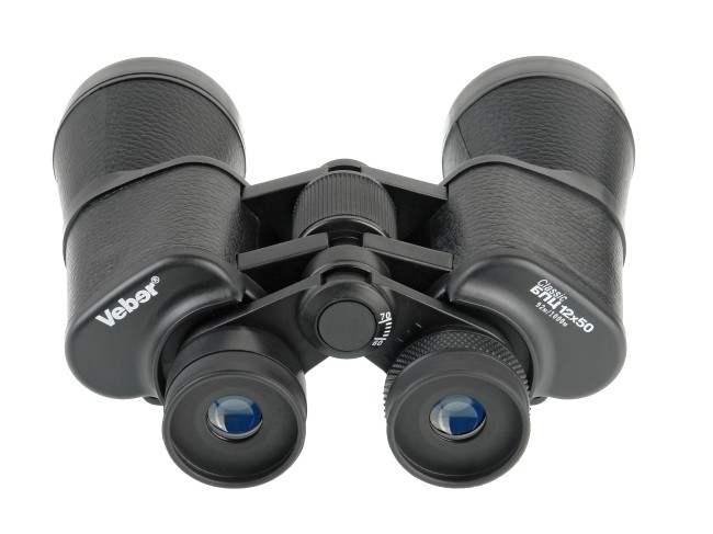 Бинокль Veber Classic БПЦ 12x50 VL черный, кожа