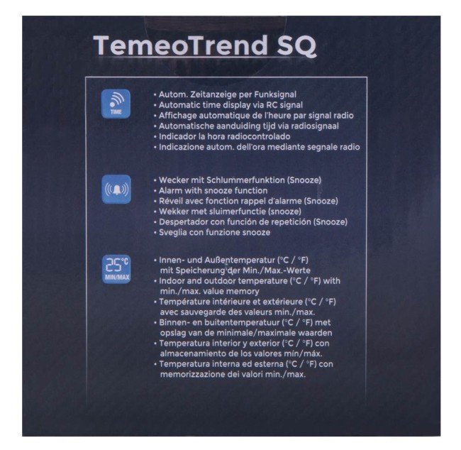 Метеостанция Bresser TemeoTrend SQ с радиоуправлением, белая Метеостанция Bresser TemeoTrend SQ с радиоуправлением, белая