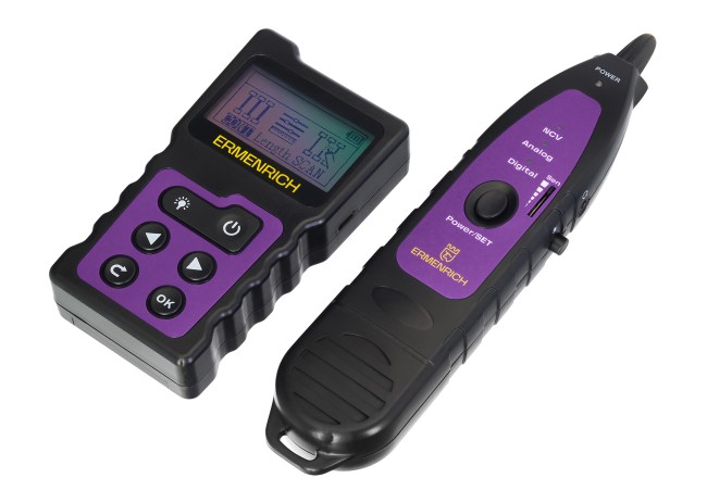 Многофункциональный кабельный тестер Ermenrich NetGeeks NP40, фиолетовый