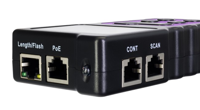 Многофункциональный кабельный тестер Ermenrich NetGeeks NP40, фиолетовый