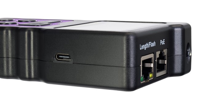 Многофункциональный кабельный тестер Ermenrich NetGeeks NP40, фиолетовый