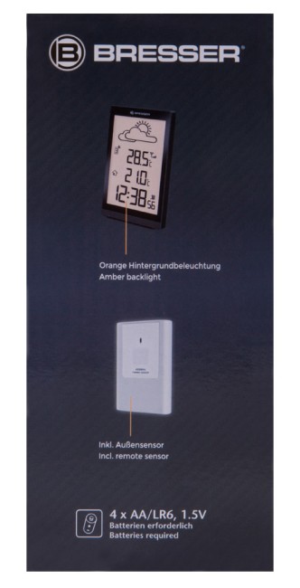 Метеостанция Bresser TemeoTrend ST с радиоуправлением, черная Метеостанция Bresser TemeoTrend ST с радиоуправлением, черная