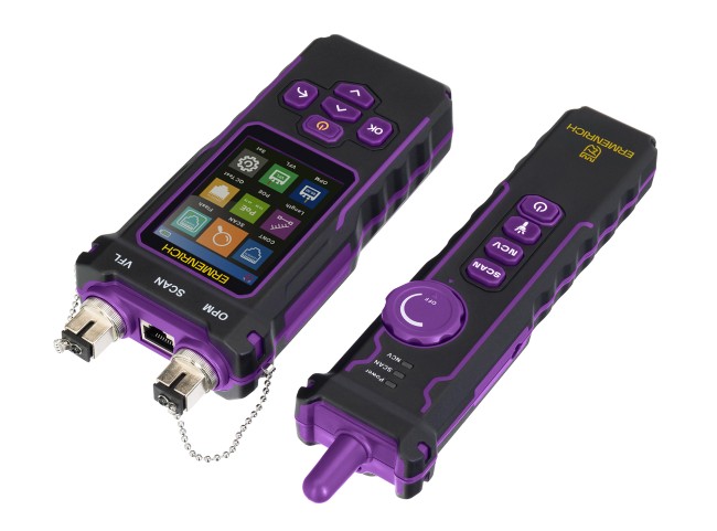 Многофункциональный кабельный тестер Ermenrich NetGeeks NP60, фиолетовый