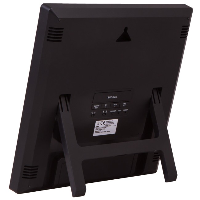 Метеостанция (настенные часы) Bresser TemeoTrend JC LCD с радиоуправлением, черная Метеостанция (настенные часы) Bresser TemeoTrend JC LCD с радиоуправлением, черная