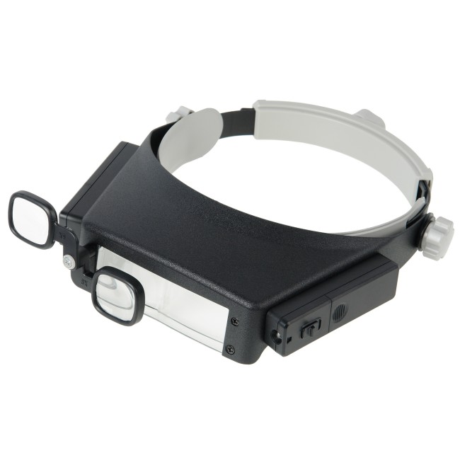 Лупа Veber MG81007-P налобная с подсветкой Лупа Veber MG81007-P налобная с подсветкой