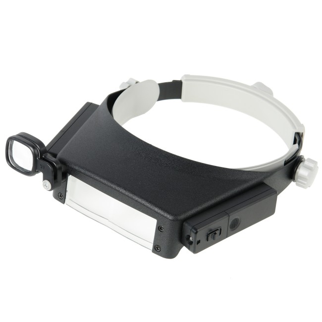 Лупа Veber MG81007-P налобная с подсветкой Лупа Veber MG81007-P налобная с подсветкой