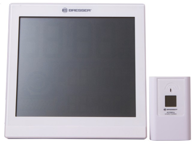 Метеостанция (настенные часы) Bresser TemeoTrend JC LCD с радиоуправлением, белая Метеостанция (настенные часы) Bresser TemeoTrend JC LCD с радиоуправлением, белая