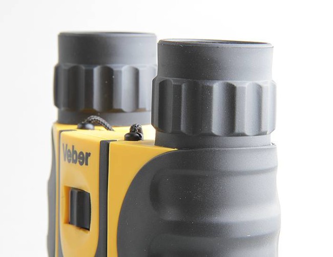 Бинокль Veber WP 8x25 черный/желтый