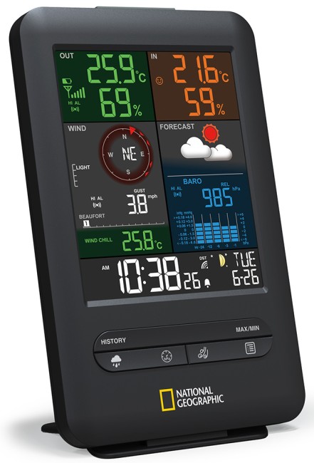 Метеостанция Bresser National Geographic «5 в 1» с цветным экраном Метеостанция Bresser National Geographic «5 в 1» с цветным экраном