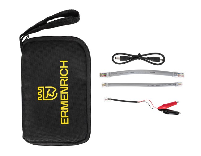 Кабельный PoE-тестер Ermenrich NetGeeks NP25, фиолетовый