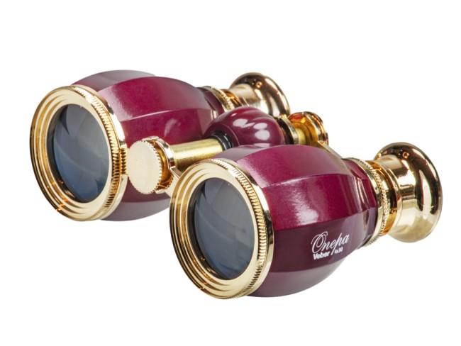 Бинокль театральный Veber Opera БГЦ 4x30 вишня/золотой Бинокль театральный Veber Opera БГЦ 4x30 вишня/золотой