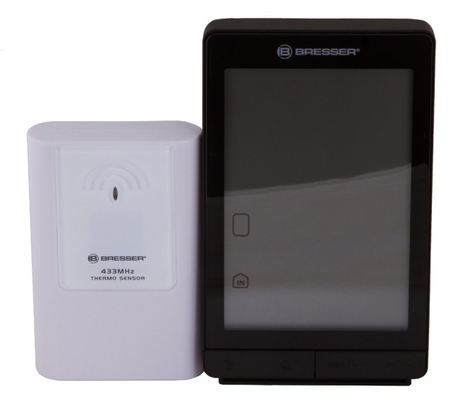 Метеостанция Bresser TemeoTrend STX с радиоуправлением, черная Метеостанция Bresser TemeoTrend STX с радиоуправлением, черная