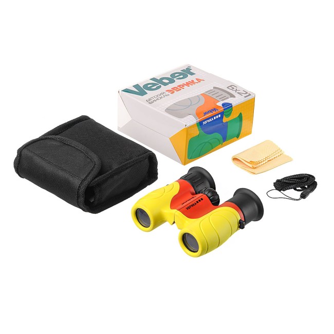 Бинокль детский Veber Эврика 6x21 Y/R (желт/красн) Бинокль детский Veber Эврика 6x21 Y/R (желт/красн)