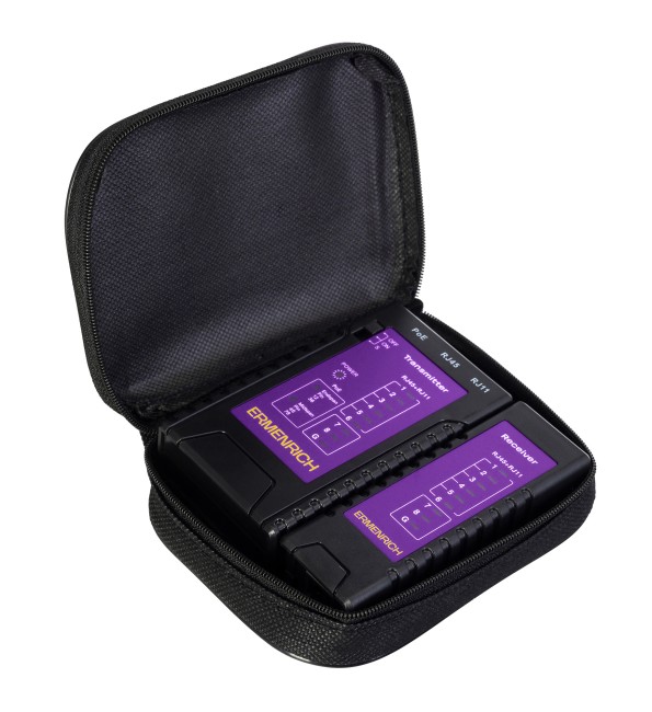 Кабельный тестер Ermenrich NetGeeks NP10, фиолетовый