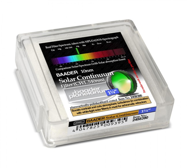 Фильтр Baader Planetarium Solar Continuum, 1,25" Фильтр Baader Planetarium Solar Continuum, 1,25"