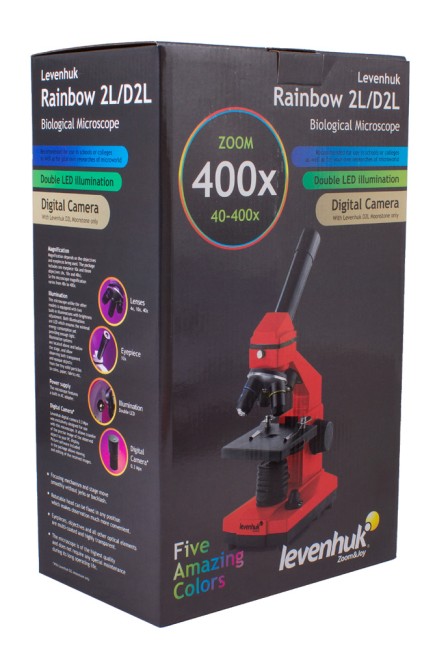 Микроскоп Levenhuk Rainbow D2L, 0,3 Мпикс, Moonstone\Лунный камень Микроскоп Levenhuk Rainbow D2L, 0,3 Мпикс, Moonstone\Лунный камень