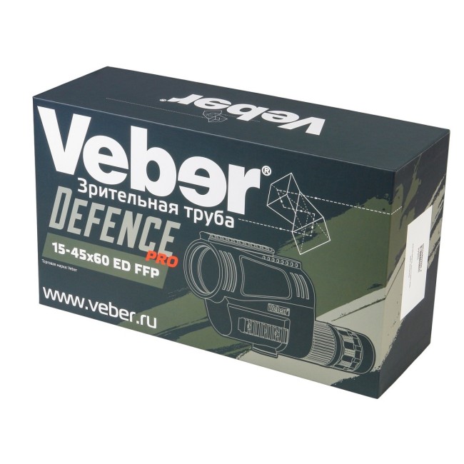 Зрительная труба Veber Defence PRO 15-45x60 ED FFP