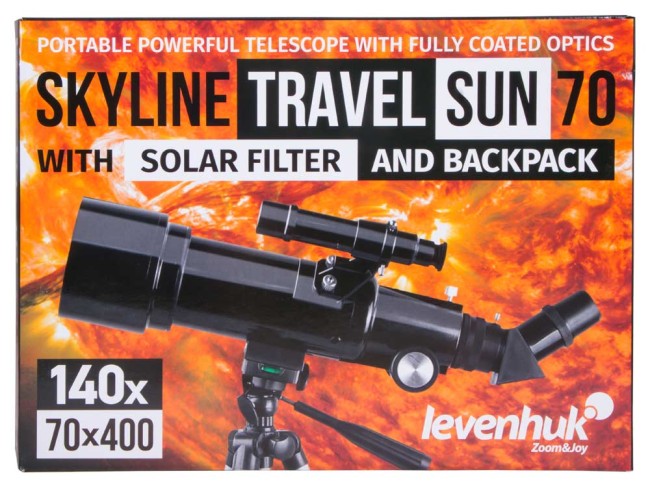 Телескоп Levenhuk Skyline Travel Sun 70 Телескоп Levenhuk Skyline Travel Sun 70