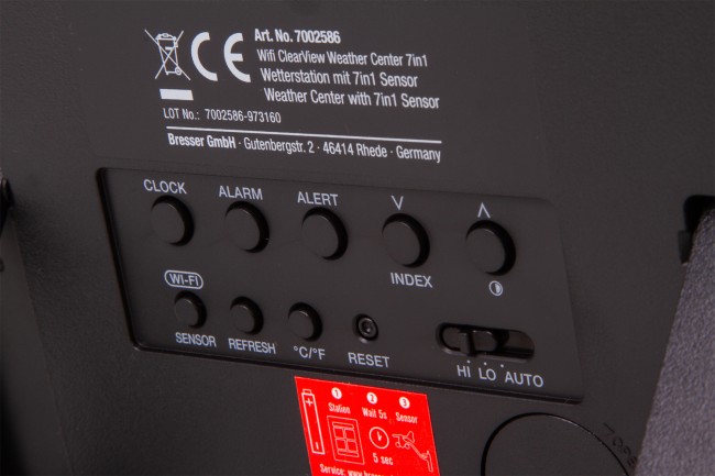 Метеостанция Bresser ClearView «7 в 1» Wi-Fi Метеостанция Bresser ClearView «7 в 1» Wi-Fi
