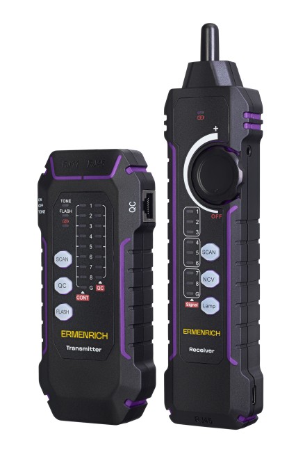 Кабельный тестер Ermenrich NetGeeks NP35, фиолетовый