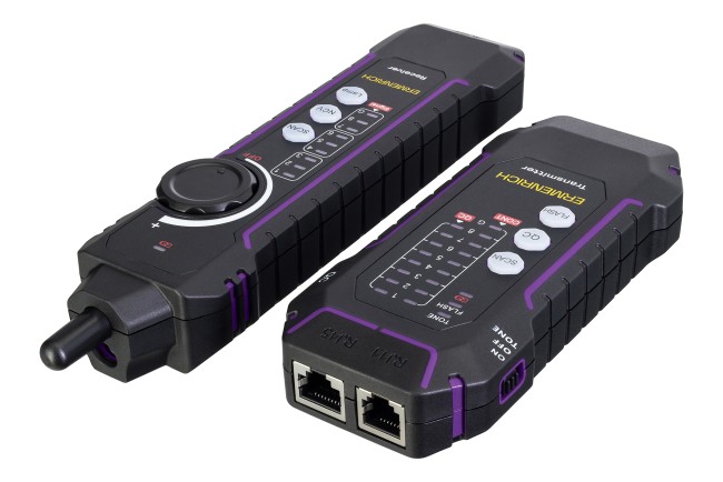 Кабельный тестер Ermenrich NetGeeks NP35, фиолетовый