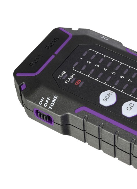 Кабельный тестер Ermenrich NetGeeks NP35, фиолетовый