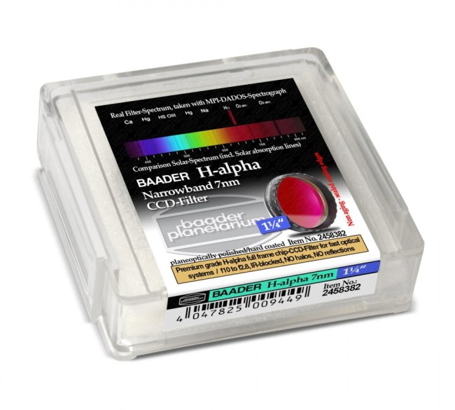 Фильтр Baader Planetarium H-Alpha Filter 7nm, 1,25" Фильтр Baader Planetarium H-Alpha Filter 7nm, 1,25"