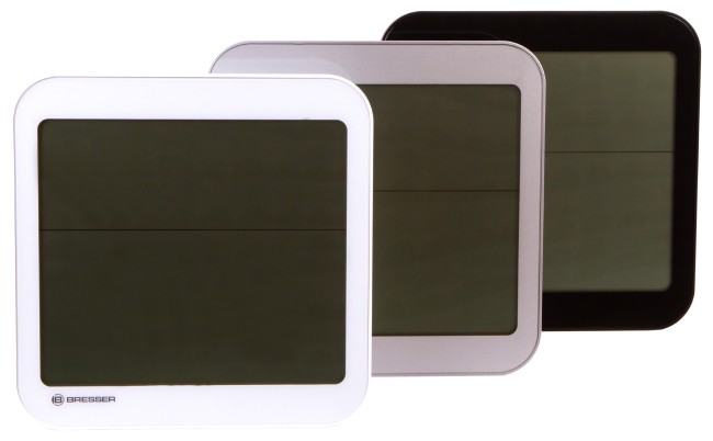 Часы настенные Bresser MyTime Meteotime LCD, черные