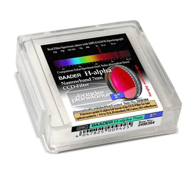 Фильтр Baader Planetarium H-Alpha Filter 7nm, 2" Фильтр Baader Planetarium H-Alpha Filter 7nm, 2"