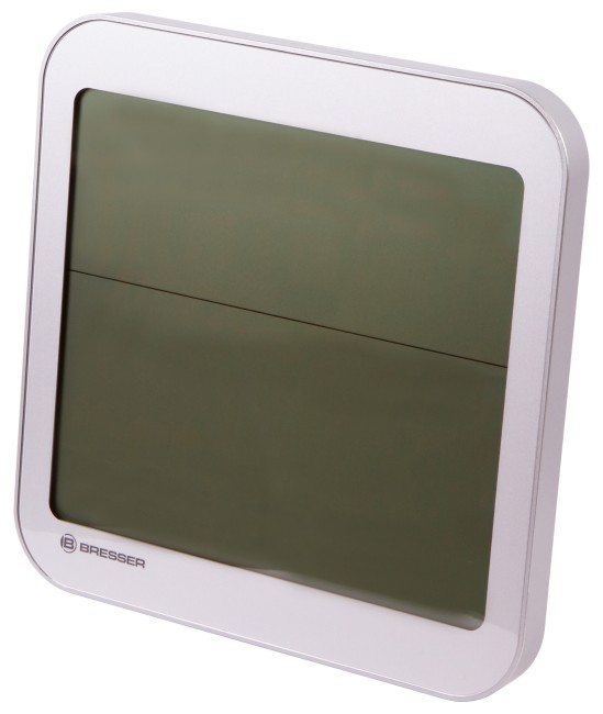Часы настенные Bresser MyTime Meteotime LCD, серебристые Часы настенные Bresser MyTime Meteotime LCD, серебристые