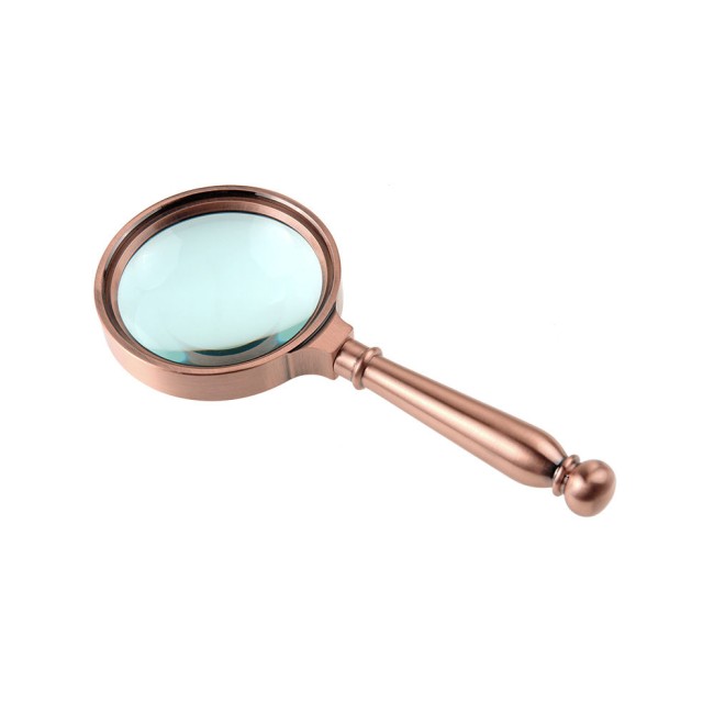Лупа ручная круглая 5х-90мм для чтения медная YT80764 Лупа ручная круглая 5х-90мм для чтения медная YT80764