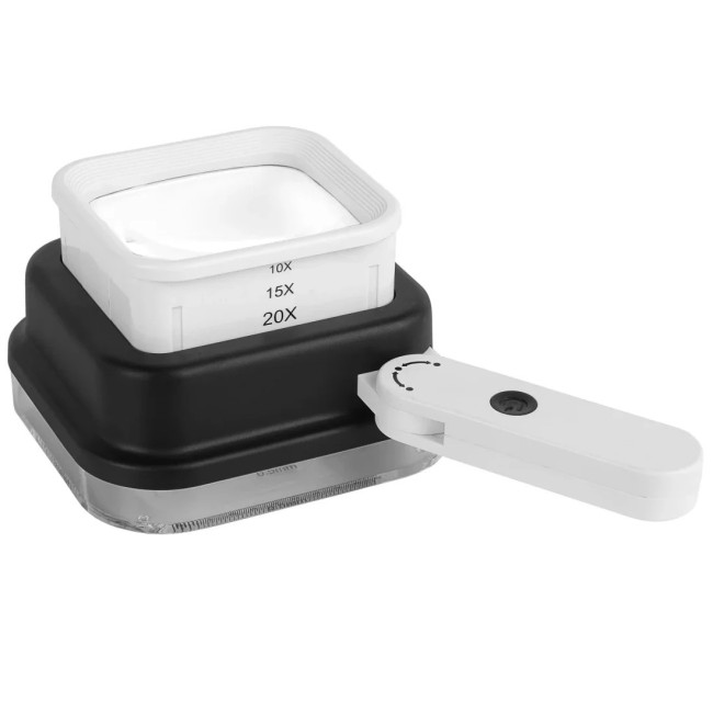 Лупа Veber MG5055 измерительная с подсветкой