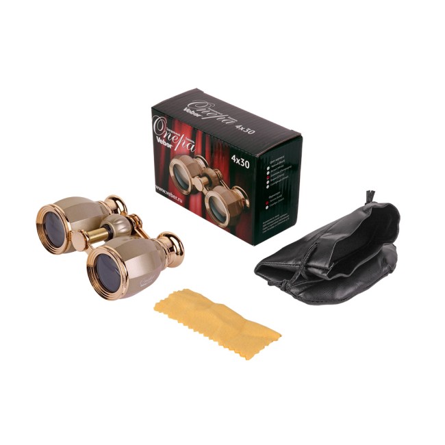 Бинокль театральный Veber Opera БГЦ 4x30 шампань/золотой Бинокль театральный Veber Opera БГЦ 4x30 шампань/золотой