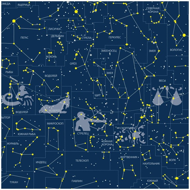Карта звёздного неба (светящаяся в темноте, тубус) Карта звёздного неба (светящаяся в темноте, тубус)