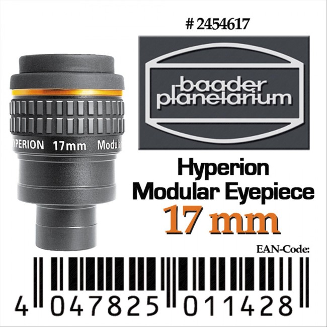 Окуляр Baader Planetarium Hyperion 17 мм, 1,25"-2" Окуляр Baader Planetarium Hyperion 17 мм, 1,25"-2"