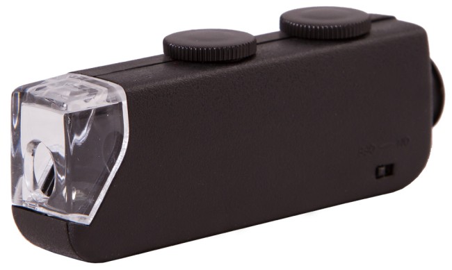 Микроскоп карманный Bresser 60x-100x со светодиодной подсветкой