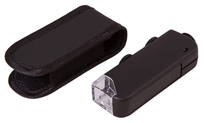 Микроскоп карманный Bresser 60x-100x со светодиодной подсветкой