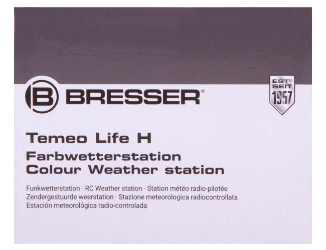 Метеостанция Bresser Temeo Life H с цветным дисплеем, черная Метеостанция Bresser Temeo Life H с цветным дисплеем, черная