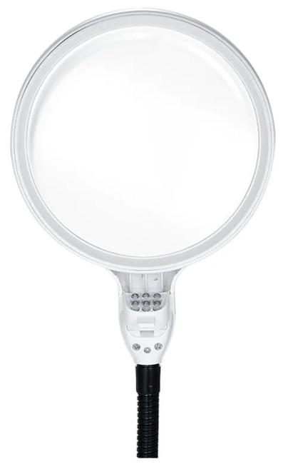 Лупа настольная 10x-120мм на гибком штативе с подсветкой (6 LED) Kromatech 7764 Лупа настольная 10x-120мм на гибком штативе с подсветкой (6 LED) Kromatech 7764