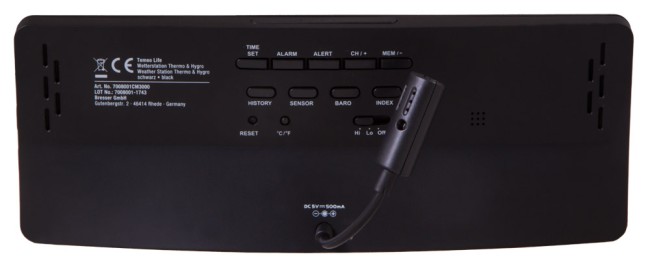 Метеостанция Bresser Temeo Life с цветным дисплеем, черная