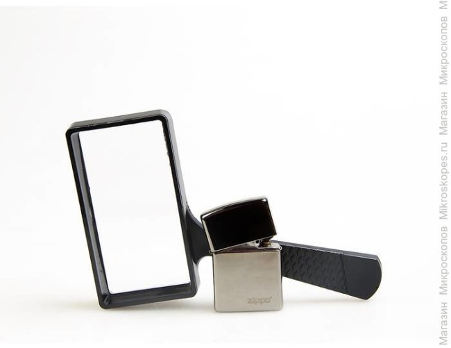 Лупа с ручкой Veber 10050, 2x-4x, 100x50 мм