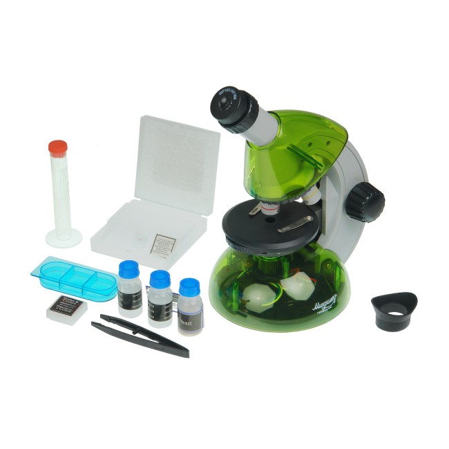 Микроскоп Микромед Атом 40x-640x (лайм)