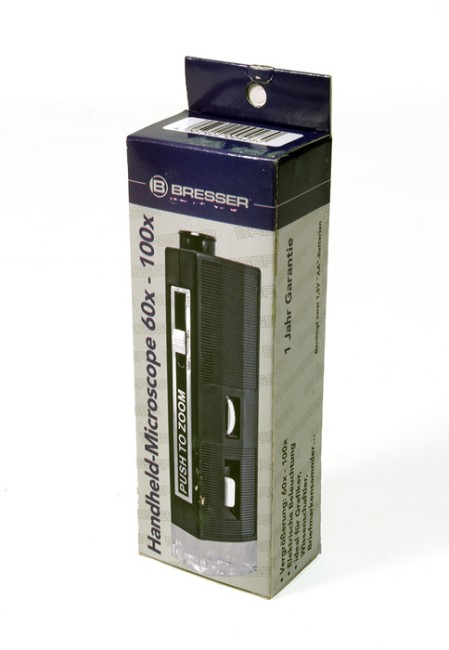 Микроскоп портативный Bresser 60x-100x с подсветкой Микроскоп портативный Bresser 60x-100x с подсветкой