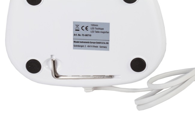 Лупа настольная Bresser 2х/4x, 100 мм, с подсветкой Лупа настольная Bresser 2х/4x, 100 мм, с подсветкой